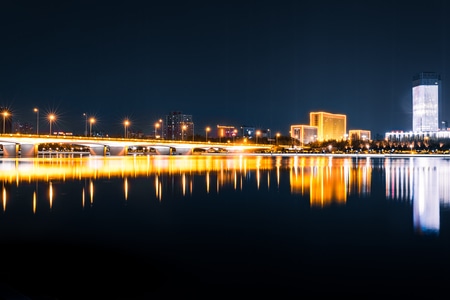 你好七月-城市-太原-夜景-山西 图片素材
