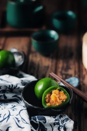 美食-静物-美食-食物-青团 图片素材