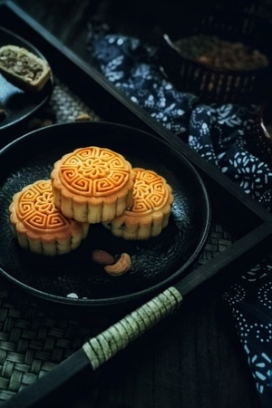 手机摄影-美食-月饼-食物-美食 图片素材
