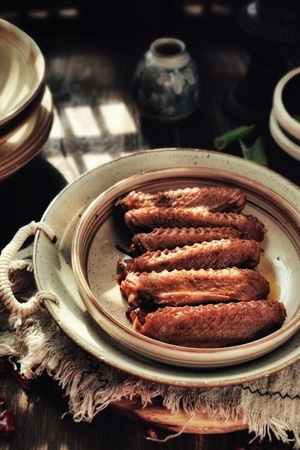 静物-美食-食物-美食-鸡翅 图片素材