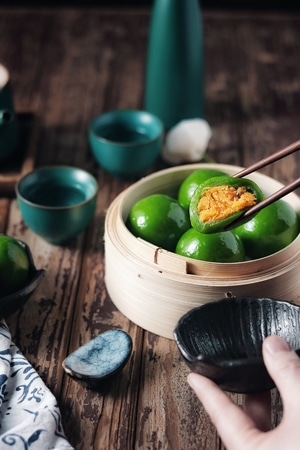 美食-静物-美食-食物-青团 图片素材