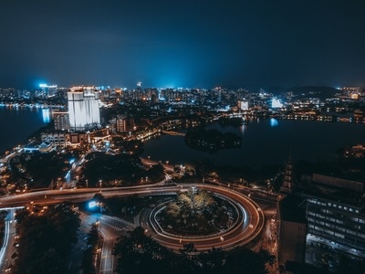 看你的城市-惠州-夜景-航拍-城市 图片素材