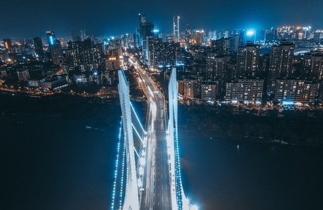 看你的城市-惠州-夜景-航拍-夜景 图片素材