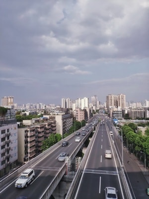 下班路上-手机摄影-城市-成都-成温立交桥 图片素材