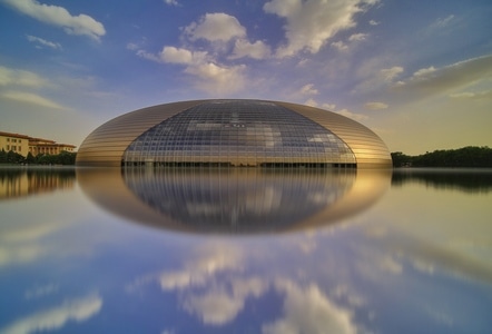 风光-城市天际线-国家大剧院-国家大剧院-建筑 图片素材