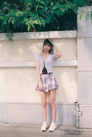 街拍-小清新-她说-美女-少女 图片素材