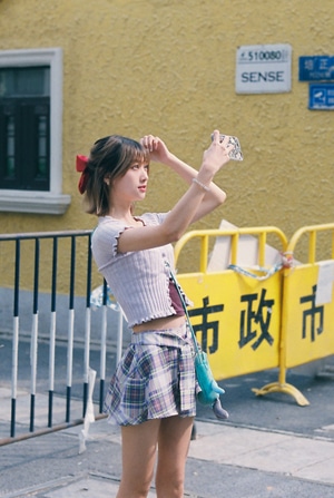 街拍-小清新-她说-美女-少女 图片素材