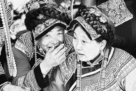 羌文化-瓦尔俄足-茂县-阿坝州-女人 图片素材