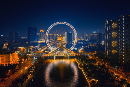天津市-你好2020-城市-城市风光-建筑 图片素材