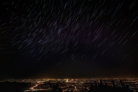 你好2020-天空-自然-城市天际线-星空 图片素材