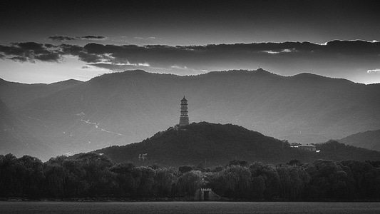 自然-风光-黄昏-山-日落 图片素材