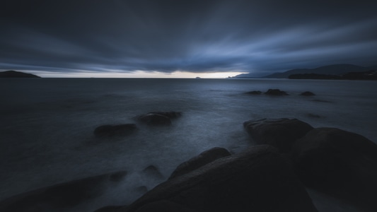 海-海浪-夕陽-海-海面 图片素材