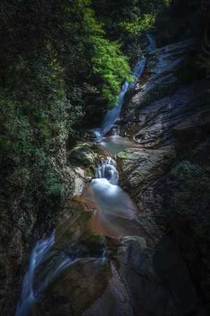 2020-瀑布-流水-山涧-溪水 图片素材