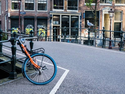 荷兰-旅行摄影-阿姆斯特丹-自行车-车 图片素材