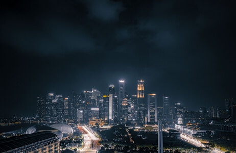 新加坡-黑金都市-旅游-建筑-城市 图片素材