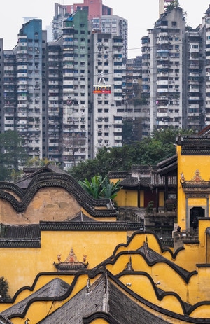 我的2019-重庆-山城-楼房-长江索道 图片素材