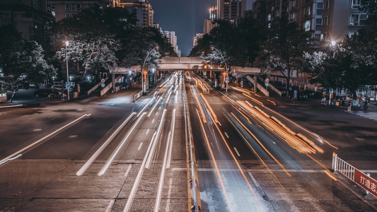 城市-建筑-夜景-汕头-随拍 图片素材
