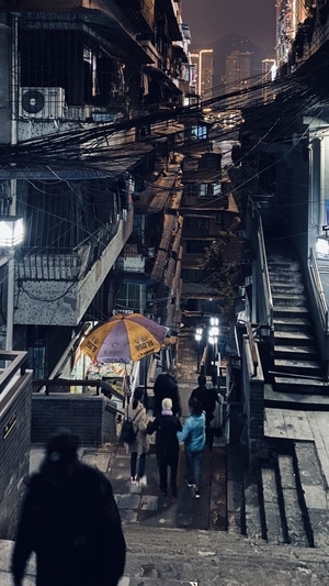 重庆-城市-街拍-手机摄影-苹果原相机 图片素材