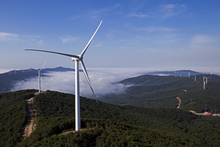 风云-能源-节净-风景-风力发电机 图片素材