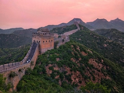 风光-长城-晚霞-风景-风光 图片素材
