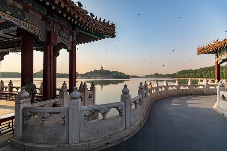 街拍-皇家园林-光影-古建筑-亭子 图片素材
