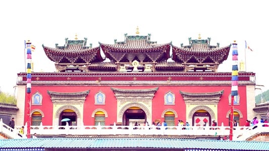 随拍-游记-旅行-照片-塔尔寺 图片素材
