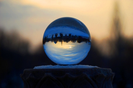 你好2020-夕阳-球类-水晶球-玻璃球 图片素材