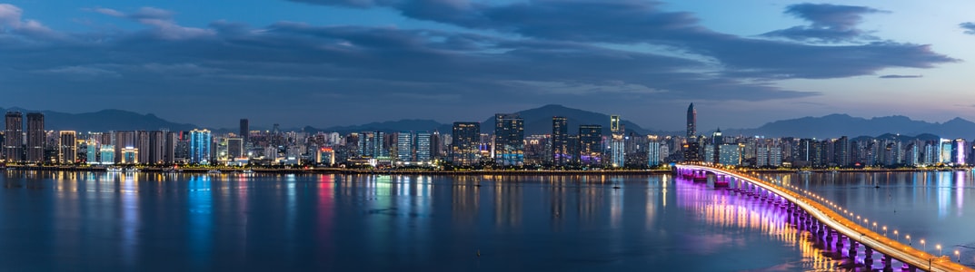 温州-夜景-海滨-码头-夜景 图片素材