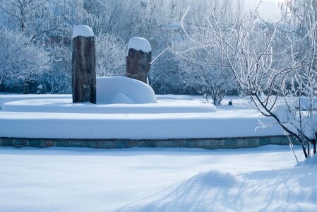 新疆乌鲁木齐市-雪景-风景-雪景-树木 图片素材