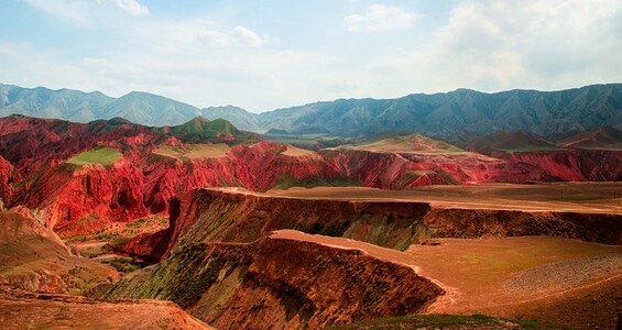 新疆昌吉-努尔加大峡谷-千沟万壑-五彩缤纷-风景 图片素材