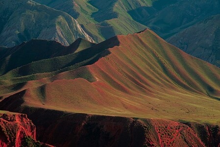 新疆昌吉-努尔加大峡谷-千沟万壑-五彩缤纷-自然 图片素材