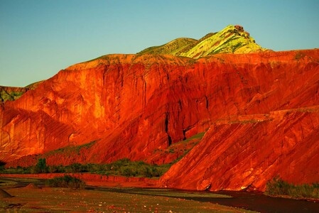 新疆昌吉-努尔加大峡谷-千沟万壑-五彩缤纷-风景 图片素材