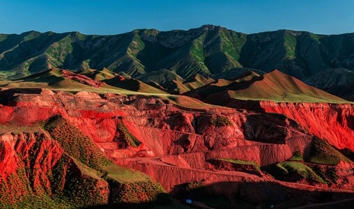 新疆昌吉-努尔加大峡谷-千沟万壑-五彩缤纷-努尔加大峡谷 图片素材