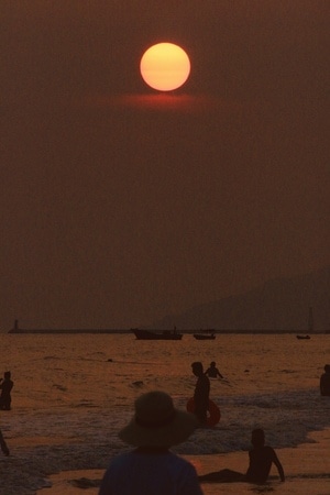 大海-旅行-夕阳-日落-日出 图片素材