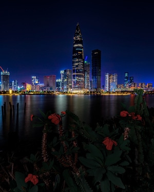 科技感-风光-风景-城市风光-城市天际线 图片素材