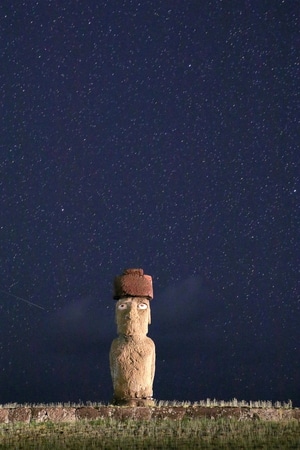 星空-摩艾-复活节岛-复活节岛-石像 图片素材