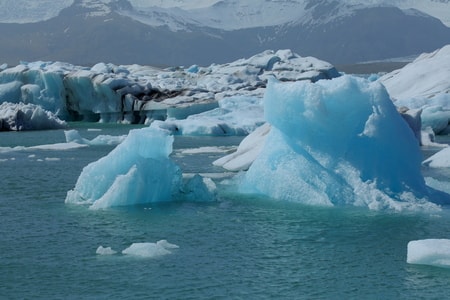 透心凉-冰岛-冰湖-冰湖-冰块 图片素材