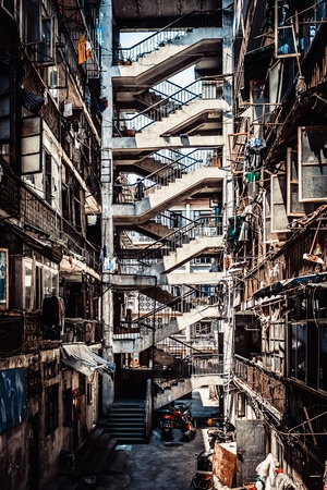 城市-建筑-建筑-房屋-鸳鸯楼 图片素材