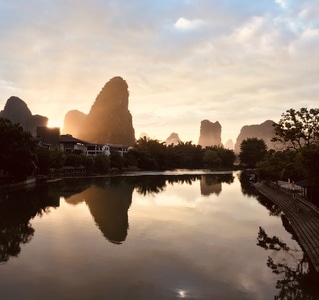 桂林市-阳朔-漓江-阳朔-漓江 图片素材