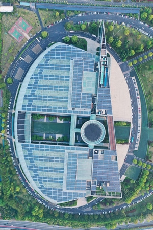 天际线-地标建筑-无人机-航拍-杭州 图片素材