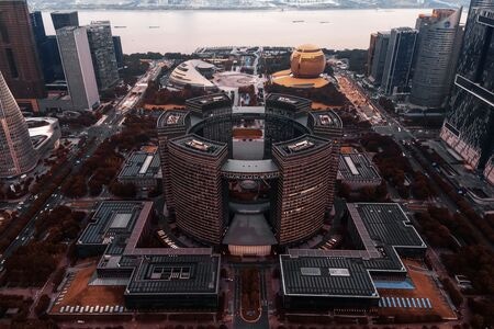 7日打卡挑战-看你的城市-夜景-城市天际线-地标建筑 图片素材