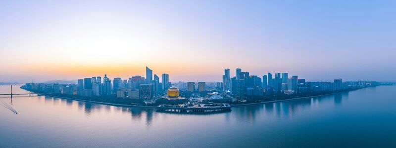 夜景-建筑-看你的城市-杭州-钱江新城 图片素材