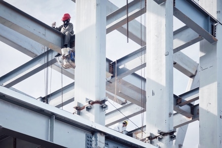 原创-随手拍-城市-建筑工地-工人 图片素材