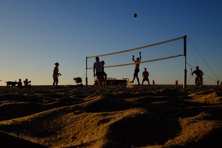 旅行-户外-沙滩排球-运动-沙滩 图片素材