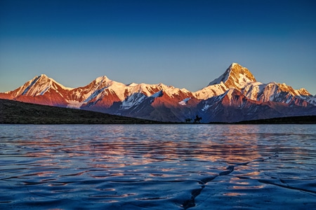 旅行-自然-色彩-风光-贡嘎雪山 图片素材