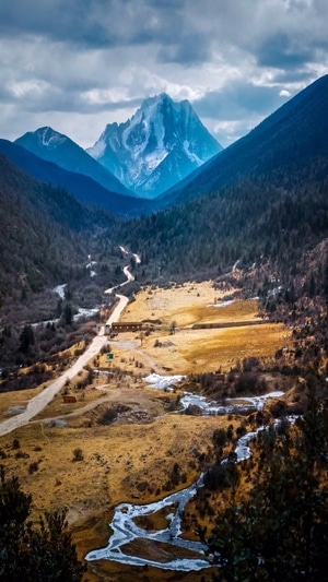 在路上-旅行-色彩-风光摄影-川西高原 图片素材