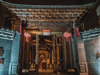 旅行-色彩-藏区-高原-门 图片素材