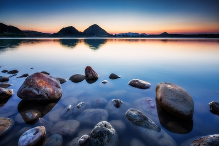 夕阳西下-傍晚-风光摄影-山-色彩 图片素材