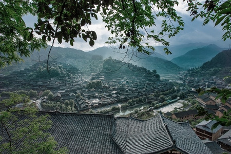 旅行-自然-绿色-千户苗寨-贵州 图片素材