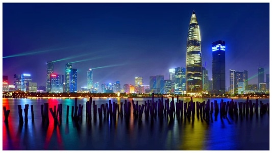 城市色彩-2020-夜晚-夜景-风光 图片素材